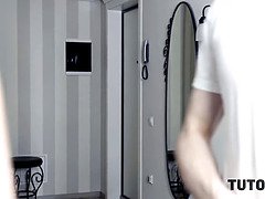 Verga grande, Rubia, Mamada, Examen, Madres para coger, Coño, Medias largas, Tetas