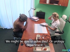 Leie, Arsch, Blasen, Handjob, Krankenschwester, Büro, Penis, Muschi