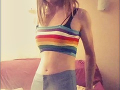 Amateur, Grosse bite, Blonde, Tir de sperme, Masturbation, Transsexuelle, Adolescente