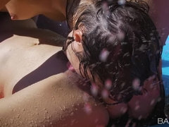 69, 美女, ブロンド, 茶髪の, レズビアン, 自然山雀, オッパイの, 濡れ