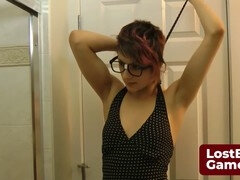 Lezzie, lost bets sex games, strip game