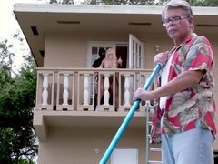 Carmen Caliente is fucked by a perverted burglar Peter Green