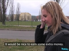 Leie, Blondine, Blasen, Auto, Tschechisch, Im freien, Pov, Realität