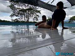 Leie, In den arsch, Paar, Hardcore, Latina, Milf, Im freien, Ehefrau