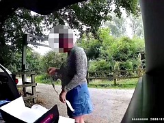 Amateur, Fetichismo travestista, Vestido, Gay, Lencería, Al aire libre, Público