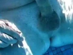 Leie, Blasen, Spermaladung, Fetisch, Hd, Selbstgemacht, Pool, Nass