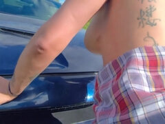 Hot Blonde Driver Have To Fuck With Country Mechanic To Fix Her Car