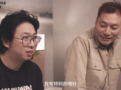 Old & Young Chinese Guys Double Team Hot Brunette European Pornstar in Wild Threesome