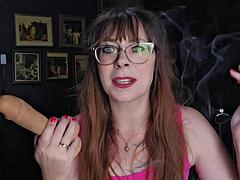 Consolador, Hablar sucio, Divertido, Hd, Pelirrojo, Fumando, Sexo soft, Solo