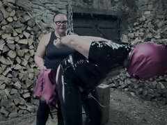 Arsch, Sadomasochismus, Fesselspiele, Weibliche domination, Deutsch, Erniedrigung, Latex, Bestrafung