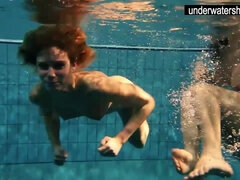 Chica, Bikini, Fetiche, Hd, Piscina, Público, Adolescente, Bajo el agua