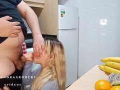 I SUCK AND FUCK MY step BROTHER IN THE KITCHEN AMATEUR REAL