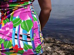 Voyeur perv fuck huge boobs babe outdoor