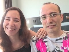 デカチン, フェラチオ, カップル, Hd, オマンコ, ガリガリ, スペイン人, オッパイの