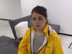 Sweetfantasy131 Hot Latina Delivery Girl No Bra Public Creampie Doggy Style