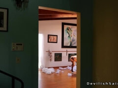 Anaal, Kont, Rondborstig, Seksspeelgoed, Gapende, Lesbisch, Monster, Voorbinddildo