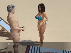 Gros cul, Grosse bite, Noire, Cocu, Femme au foyer, Nue, De plein air, Public