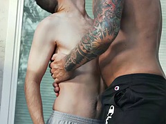 Anal, Gay, Outdoor, Skinny, Tattoo, Tits