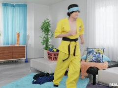 Leie, Arsch, Bad, Grosser arsch, Vollbusig, Absätze, Latina, Dürr