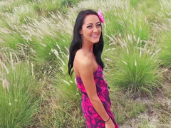 Amateur, Mamada, Polla, Al aire libre, Adolescente, Tetas