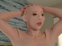 Pop, Vrouw, Masker, Rubebrstof