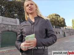 Leie, Blondine, Süss, Tschechisch, Pov, Öffentlich, Schlampe