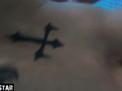 ブロンド, カップル, ドイツ人, キス, プール, オマンコ, ガリガリ, 水中