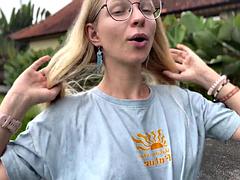 Blond, Vies praten, Fetisj, Brillen, Hd, Tiener