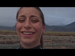 Silvia Soprano Roughly Dominated on Private Norway Beach - BDSM Submissive Action