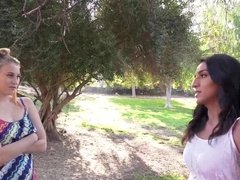 Destiny Love spreads her legs for black anaconda