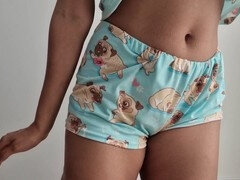 デカ尻, カワイイ, 黒人, 指いじり, 手コキする, オナニー, オーガズム, ティーン