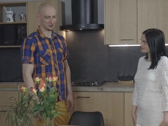 彼氏, ヨーロピアン, 指いじり, 彼女, キス, 自然山雀, 馬乗り, オッパイの