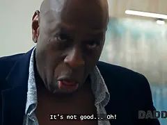 Grote lul, Zwart, Bruinharig, Bedriegen, Daddy, Vriendin, Hd, Schreeuwen