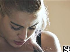 舐める尻, 美女, 緊縛, ブロンド, フェティッシュ, 指いじり, ハードコア, レズビアン