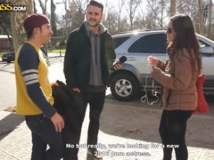 Crazy street fucking for a naughty girl