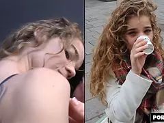 Минет, Сперма во рту, Семяизвержение, Собачьи, Оргазм, На природе, Бритые, Молоденькие