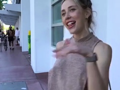 Braless Adventure: Daringly Exposed in Public
