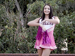 Cheerleader got her teenage coochie fucked interracially