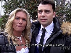 Kont, Blond, Brijd, Man die toekijkt, Jurk, Duits, Huisgemaakt, Realiteit