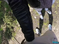 Annie Wolf takes a break on the way to fuck