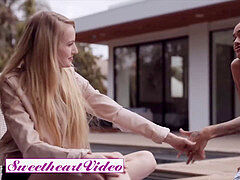 Cuarto de baño, Negro, Besar, Lamidas, Masturbación, Coño, Tetas