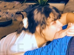 Большой член, Сперма во рту, Глубокая глотка, Член, Сперма на лице, Затыкание рта, Лизание