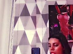 Chica, Tetas grandes, Latina, Músculo, Solo, Tetas