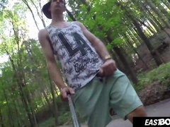 Tsjechisch, Lul, Homo, Handbeurt, Reusachtig, Mager, Alleen, Tiener