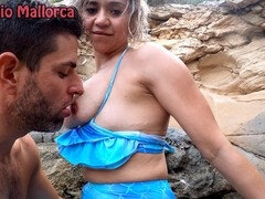 Amateur, Plage, Grosse bite, Sucer une bite, Mère que j'aimerais baiser, De plein air, Pov, Public