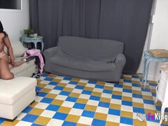 Ebony Cleaning Lady With The Greatest Boobs Gets Laid With Her Boss Son
