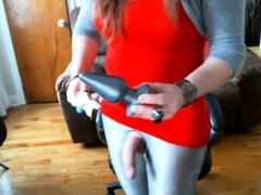 Crossdresser Plays With Buttplug On Webcam