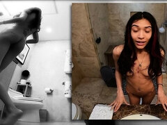 Braunhaarige, Geschnappt, Freundin, Hd, Dusche, Solo, Jungendliche (18+), Titten