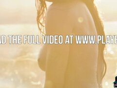 Schönheit, Schwarz, Nackt, Natürlichen titten, Solo