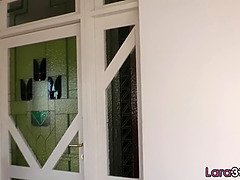 デカパイ, ブロンド, ゴム, レズビアン, 熟年, 淫乱熟女, 母, 小柄